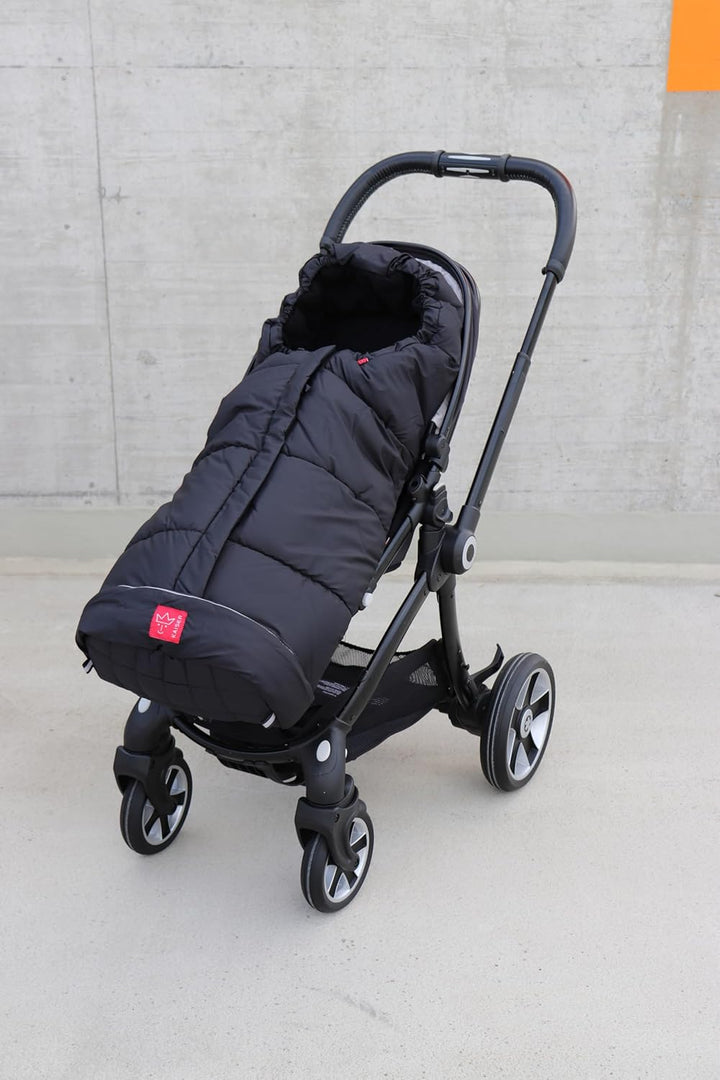 Kaiser Naturfelle 6570825 - Fusssack "Iglu Thermo Fleece", Farbe: schwarz, Schwarz