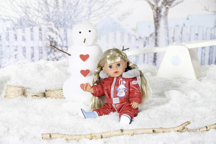 BABY born Little Schneeanzug mit Kapuze und Stiefeln für 36 cm Puppen, 833100 Zapf Creation