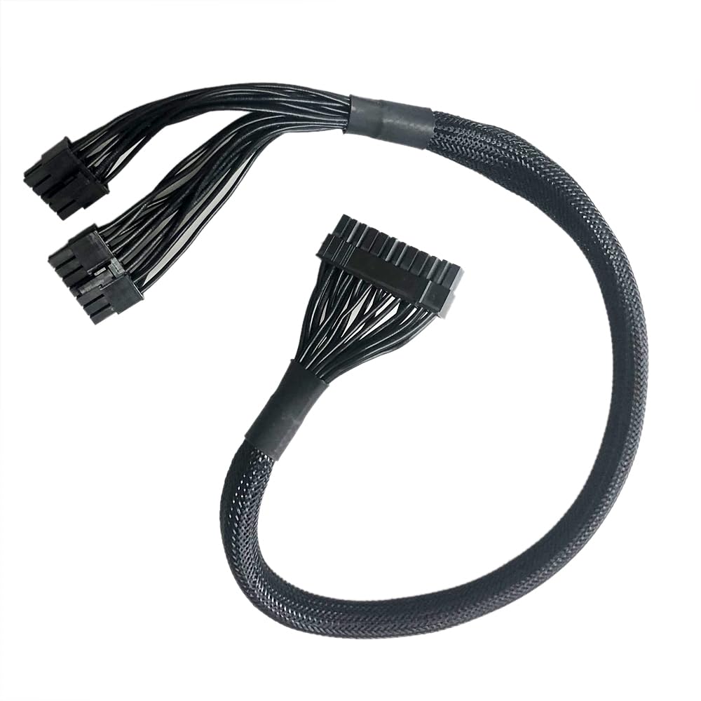 Netzkabel für Corsair RM1000 RM850 RM750 RM650 RM550 10pin and 14pin to 24pin ATX 60cm