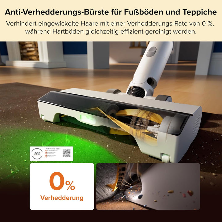 roborock H60 Hub Kabelloser Staubsauger mit 2L Auto-Empty Station, Ladestation, 60 Min. Abnehmbarer