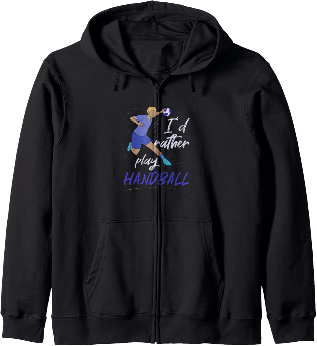 Eher Handball spielen Lustiger Spruch Hallensport Kapuzenjacke