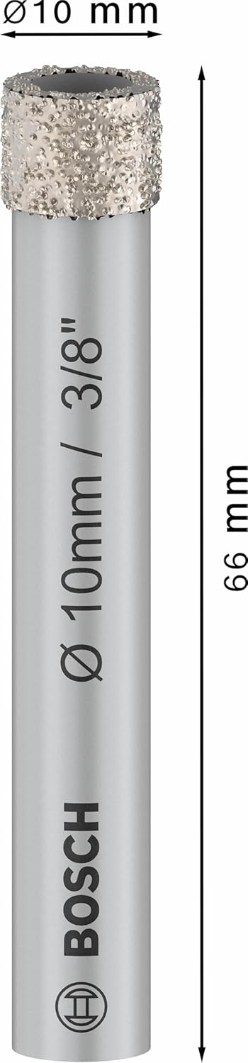 Bosch 1x PRO Ceramic Diamanttrockenbohrer für Zylinderschaft und Bohrmaschine/Schrauber (für Fliesen