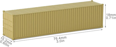 Evemodel 9Stk. Container Versand Güterwagen Spur N Modelleisenbahn Wagen 1:160 (40ft), 40ft