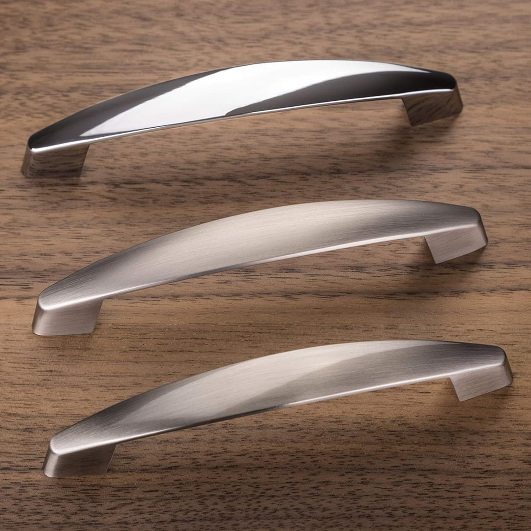 10 x Möbelgriff THEA Edelstahloptik BA 128 mm Bogengriff Küchengriff von SO-TECH® 10 x Finition Acie