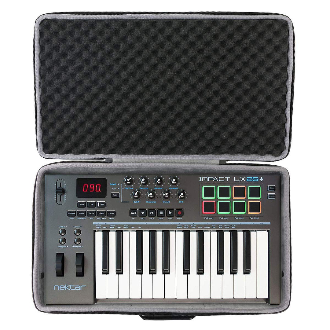 co2CREA Hart Reise Schutz Hülle Etui Tasche für Nektar Impact LX 25+ / LX-25 Plus MIDI Studio Contro