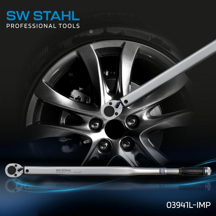 SW-Stahl 03941L-IMP Profi Drehmomentschlüssel 3/4 Zoll 140-700 Nm I Rechtsanzug I Genauigkeit: ± 3%