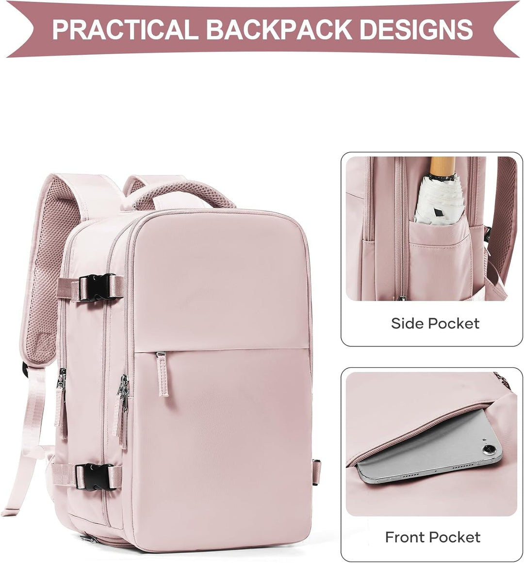 SZLX Grosser Reiserucksack Damen,Vakuum Rucksack mit Pumpe Ryanair Handgepäck 40x30x20 Herren, Wizza