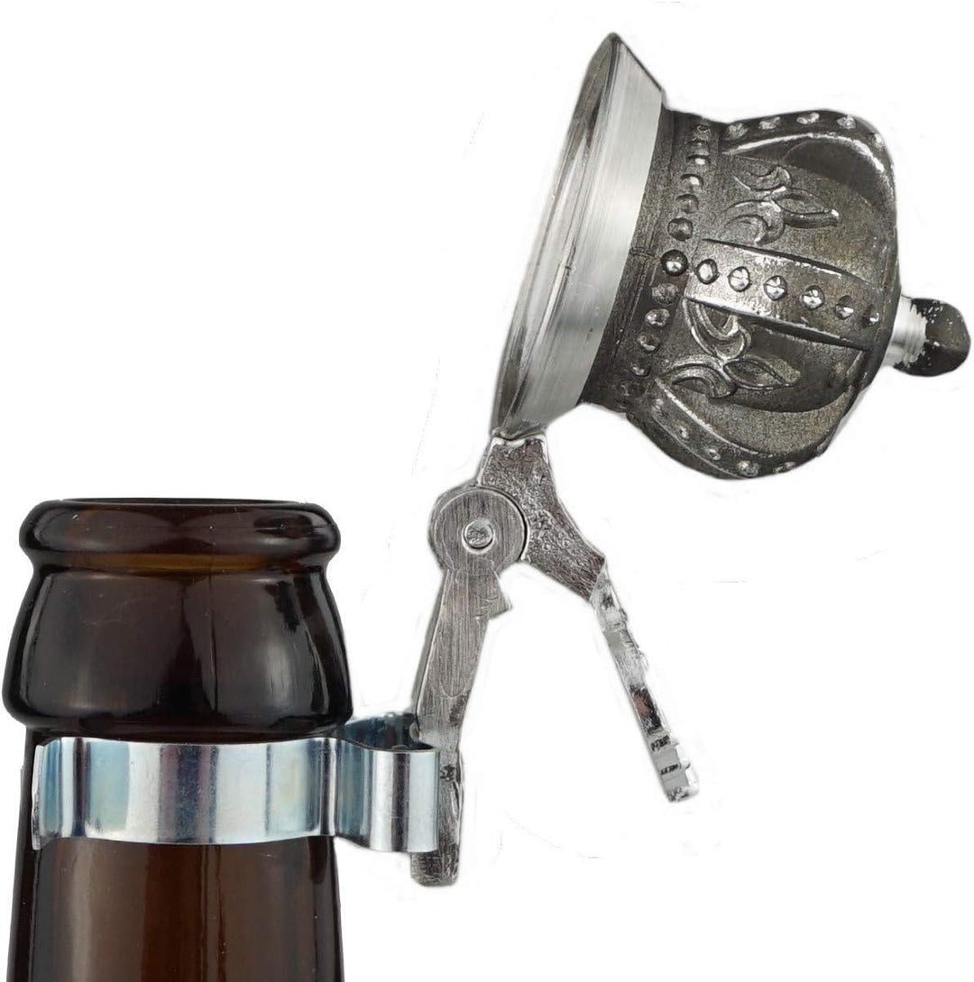 Bierflaschen Zinndeckel, Flaschendeckel Zinn