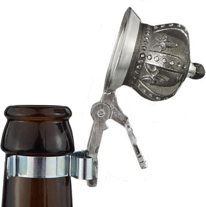 Bierflaschen Zinndeckel, Flaschendeckel Zinn