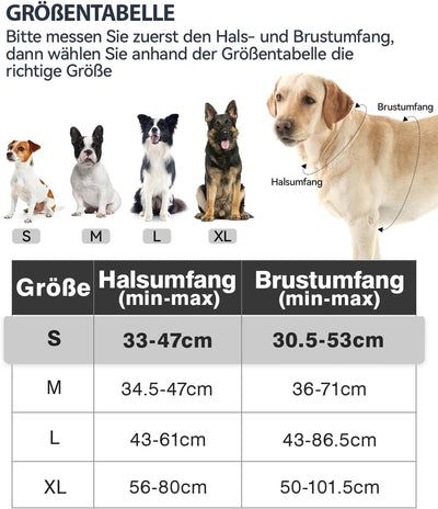 Joytale Hundegeschirr mittelgrosse Hunde, reflektierendes Geschirr Hund,luftdurchlässige Hundegeschi