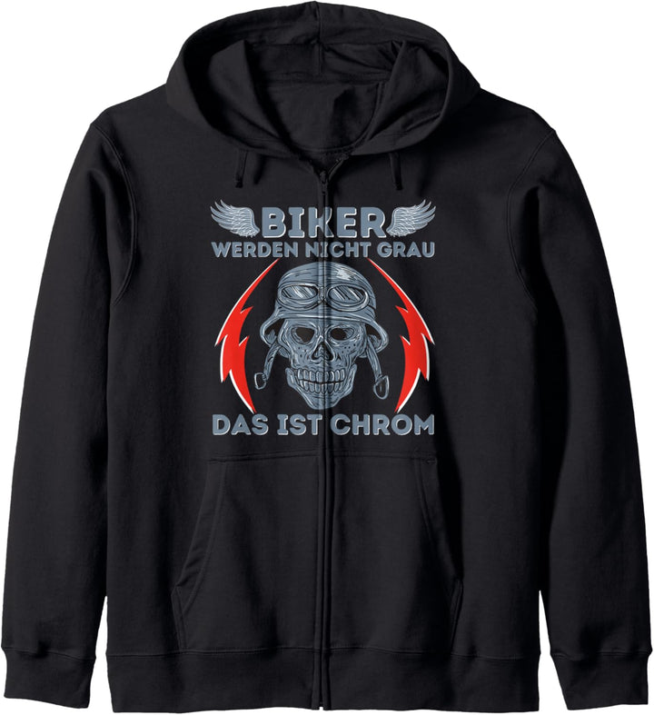 Biker werden nicht grau - Chrom Motorrad Motorradfahrer Kapuzenjacke