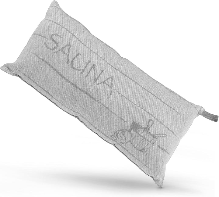 sositex | 1 Premium Saunakissen Lieblingskissen Reisekissen | Design: SAUNIA | Masse: 45 x 22 cm, Le