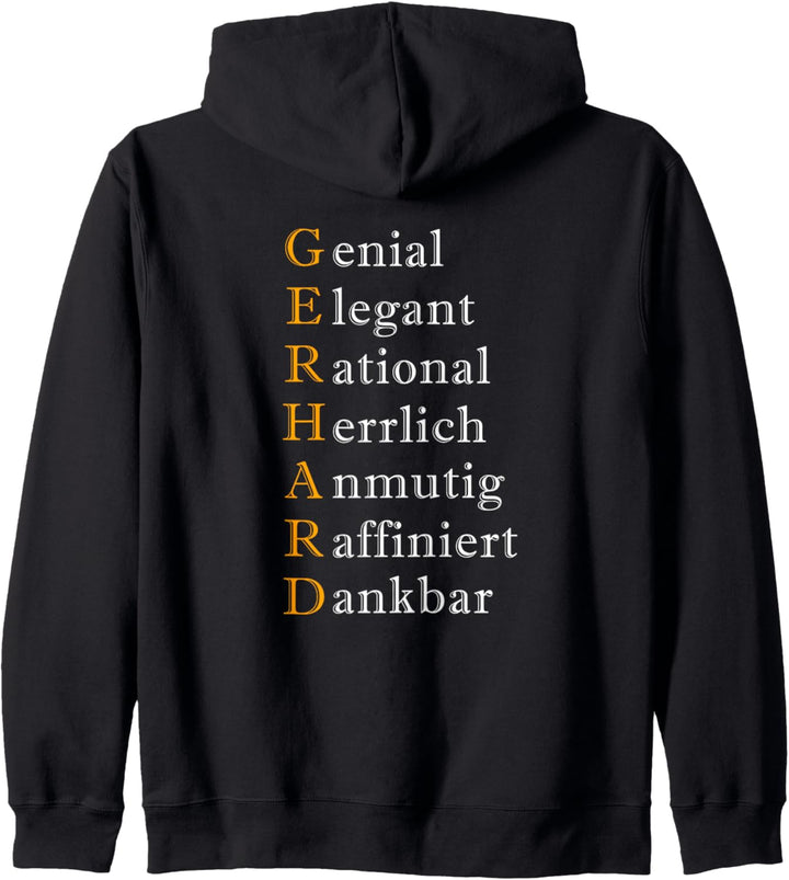 Gerhard witziges Geschenk Kapuzenjacke