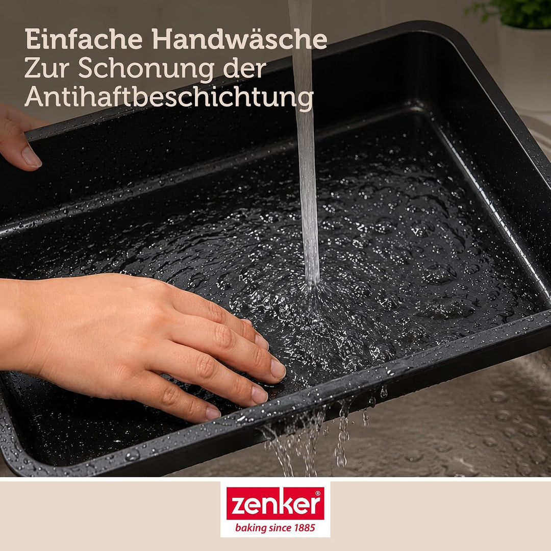 Zenker Ofenbackform (40 x 6 x 29 cm) SPECIAL COOKING, rechteckige Ofenform mit Antihaftbebeschichtun