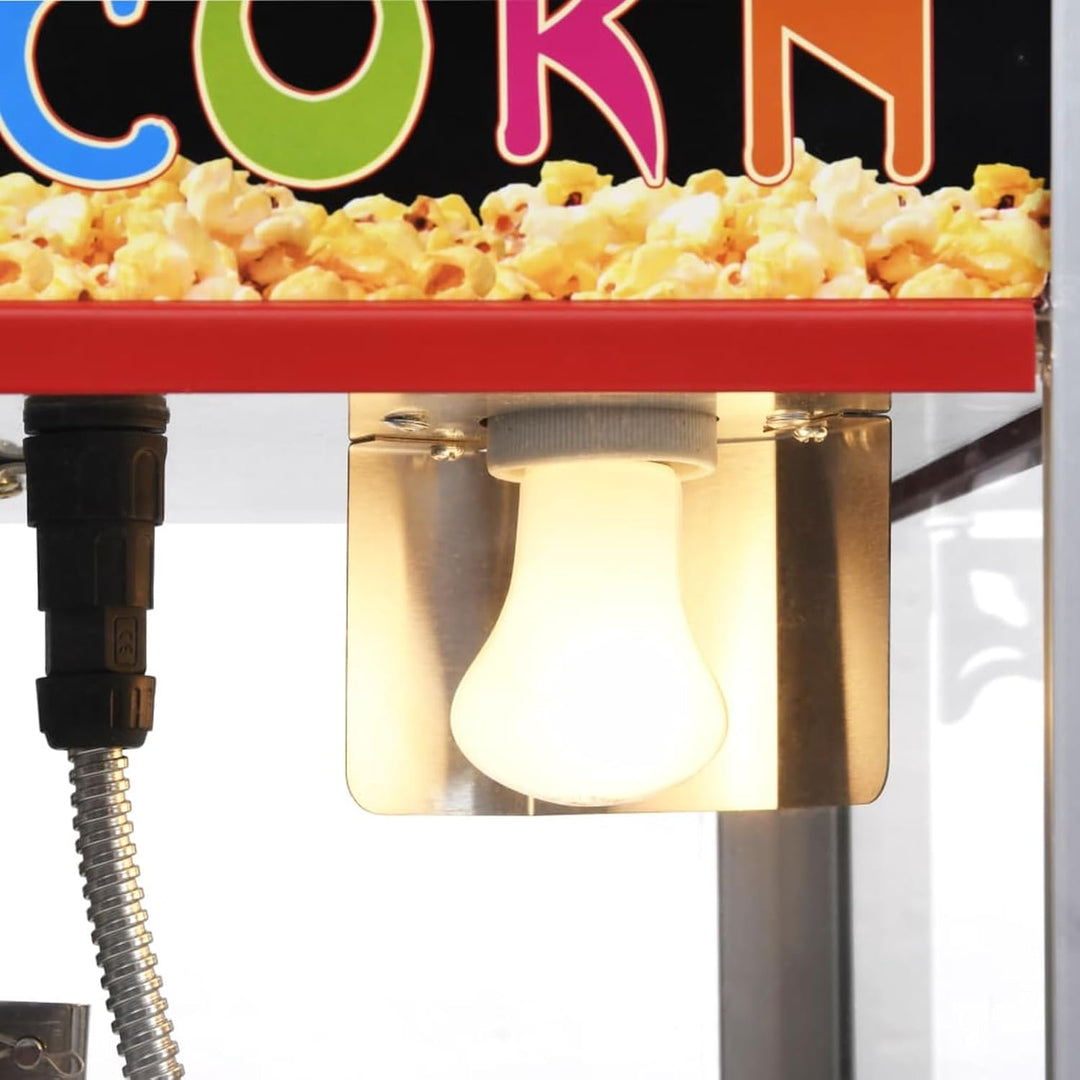 Homgoday Popcorn-Maschine mit Teflon-Topf 1400 W, Innenmöbel für Wohnzimmer, Büro, Schlafzimmer