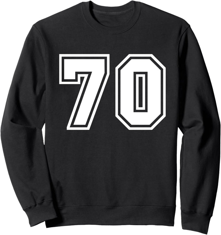 Team Jersey Nummer #70 Sportgeschenk Sweatshirt