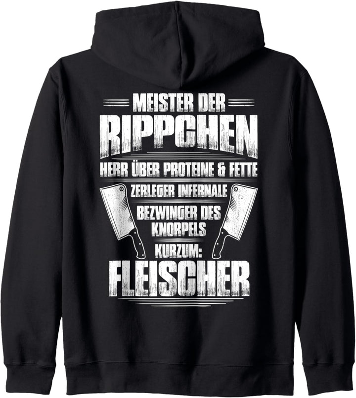 Meister Der Rippchen Fleischer Kapuzenjacke