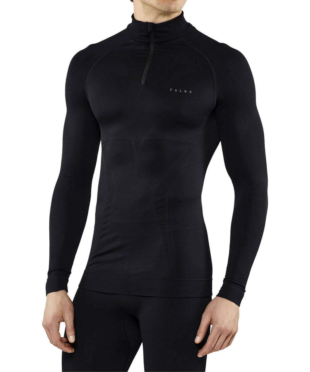 FALKE Herren Maximum Warm High Zip Neck Funktionsshirt Langarmshirt für kalte bis sehr kalte Tempera
