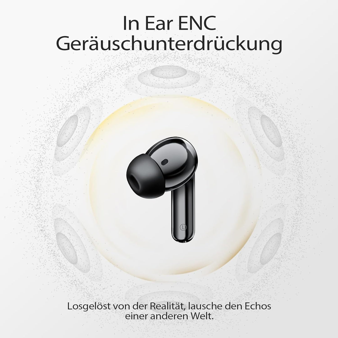 W70 Pro Bluetooth Kopfhörer In-Ear, Bluetooth 5.4 Wireless Earbuds mit HiFi-Sound, Sport Ohrhörer mi