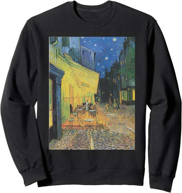 Cafe Terrace at Night by Vincent van Gogh Sweatshirt
