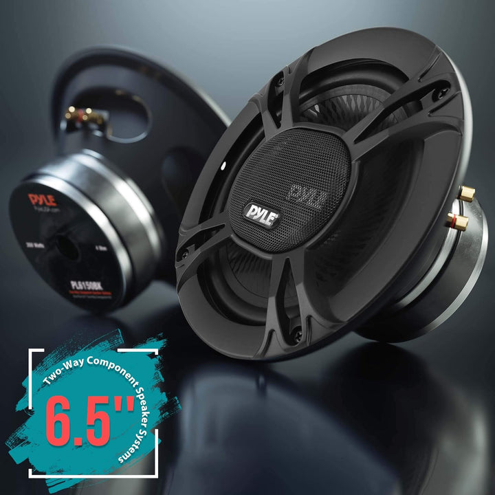 Pyle 2-Wege-Auto-Stereo-Lautsprechersystem – 360 W 16,5 cm (6,5 Zoll), universeller Pro-Audio-Auto-L