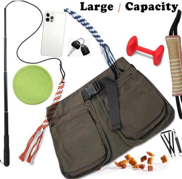 suweisua Hundetrainer-Leckerli-Tasche mit abnehmbaren Taschen, freihändig, Trainingswerkzeuge zur Au