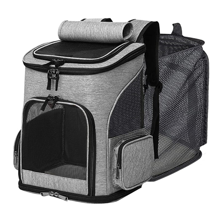 Haustier Rucksack Hunderucksack bis 10kg Katzenrucksack Faltbar und Erweiterbar Katzentransportbox K