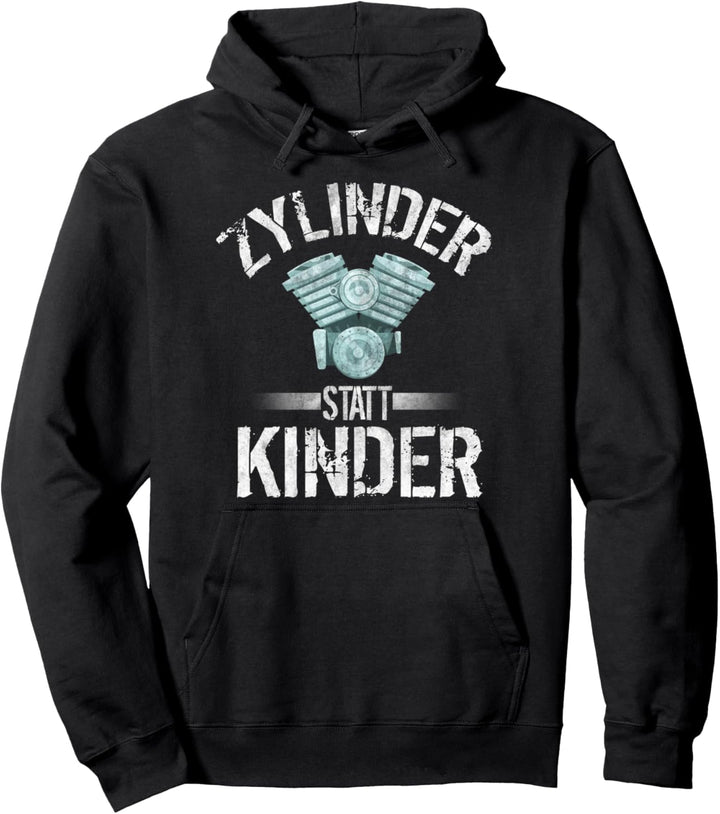 Zylinder statt Kinder Fridays For Hubraum Auto Tuning Pullover Hoodie