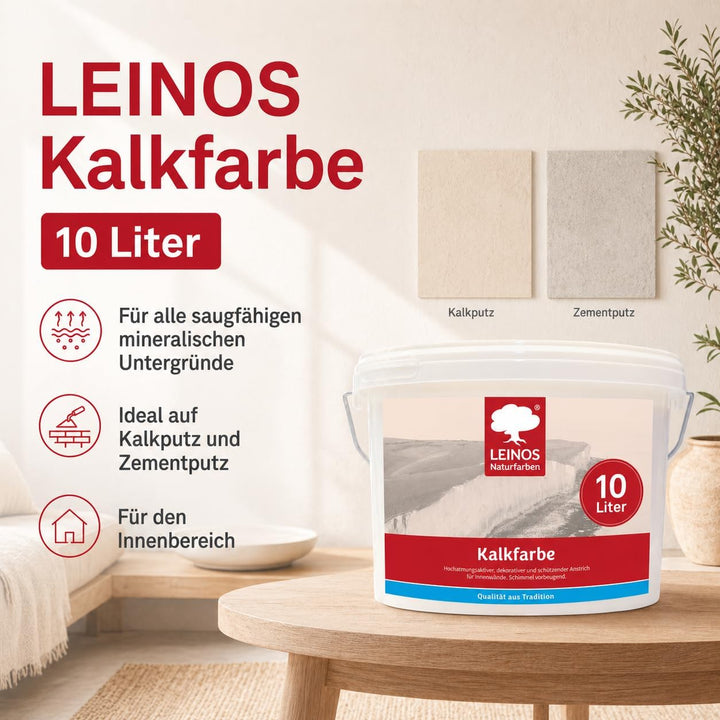 Leinos 665 Kalkfarbe 10,00 l 10,0 Liter, 10,0 Liter