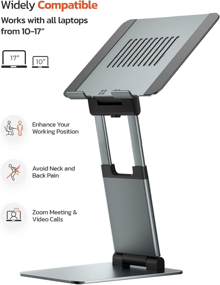 Laptop Ständer Im Stehen Arbeiten, Hoch Höhenverstellbar Laptopständer, Notebook Stand, Erstellen Si