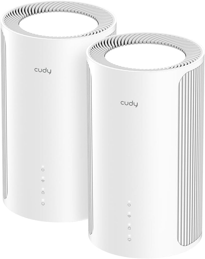 Cudy Tri-Band WiFi 7 BE11000 Whole Home Mesh System, 6-Stream 10 Gbit/s, 4 × 2,5G Ports, MU-MIMO, Mu