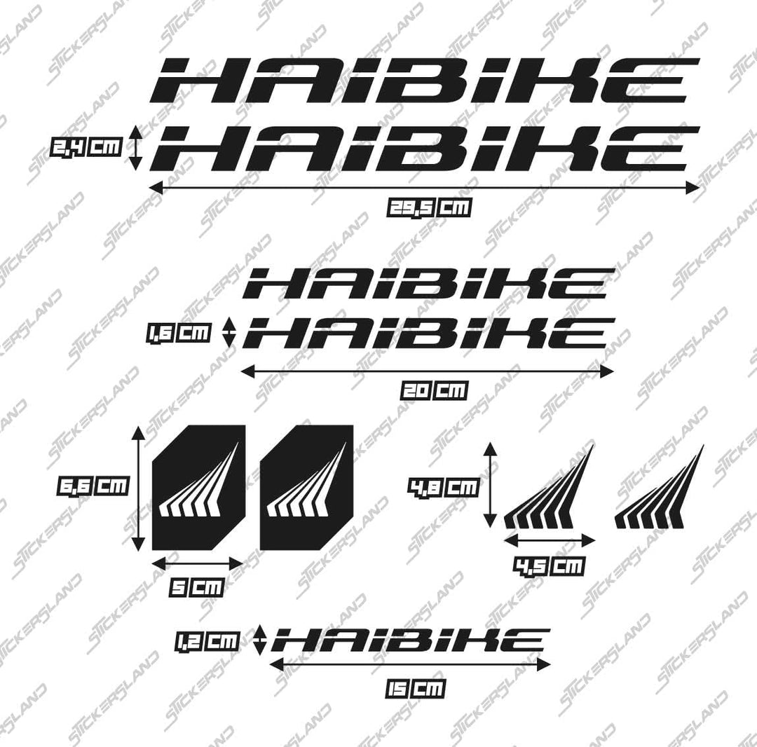 Aufkleber-Set kompatibel mit Rahmen MTB Mountainbike und Helm | Decals Aufkleber für Fahrrad Schrift