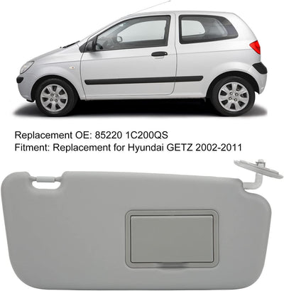 Aramox Auto-Sonnenblende, Kfz-Innenraum-Sonnenschutzblende, Blendschutz, Grau, Kompatibel mit Hyunda