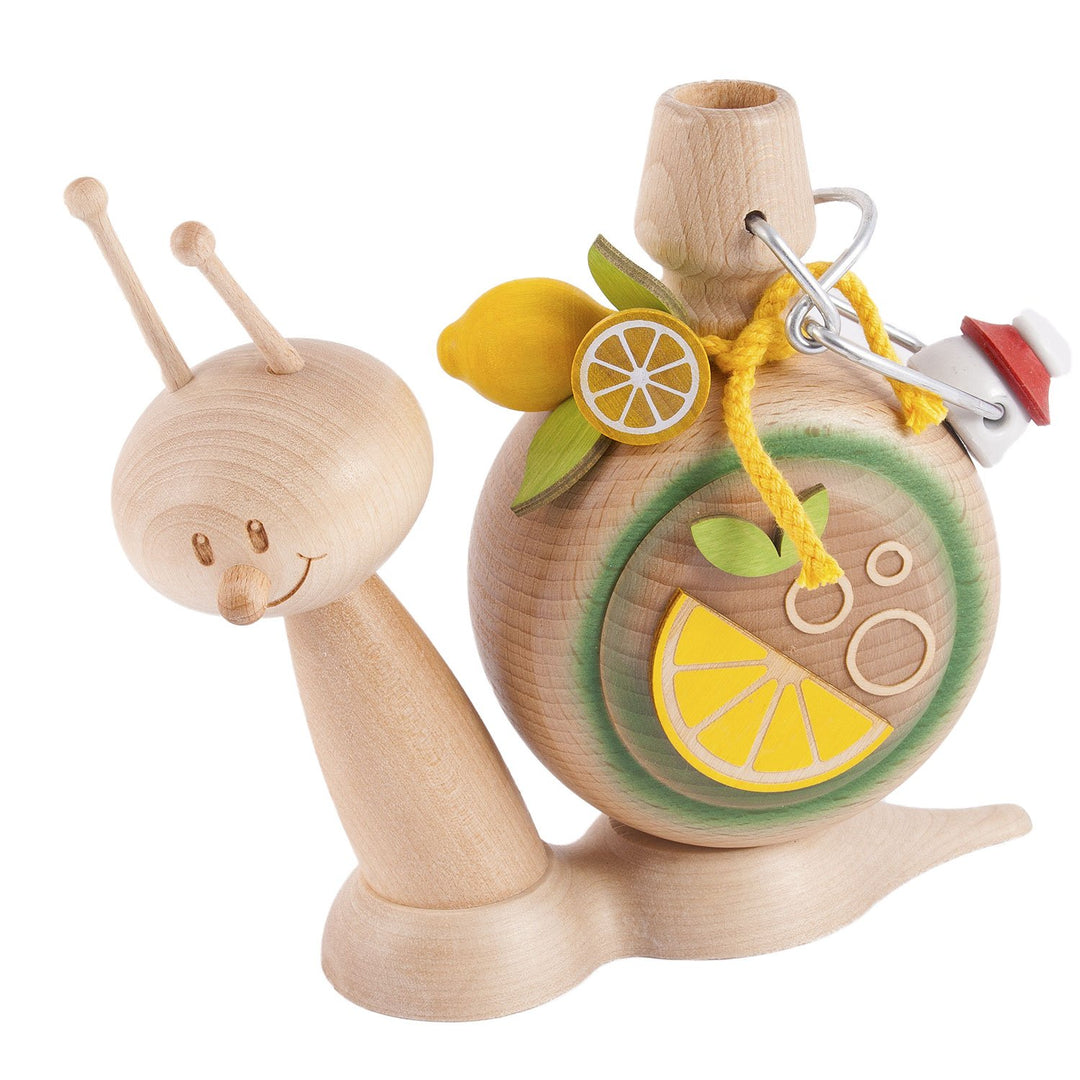 Drechslerei Kuhnert - Rauchschnecke / Räucherfigur - Sunny "Brauseschnecke" - Höhe: ca 15cm - Made i