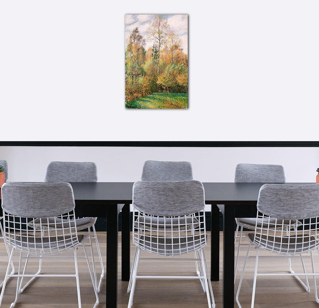 Printed Paintings Leinwand (60x80cm): Camille Pissarro - Automne, Peupliers, Eragny 60x80 cm, 60x80