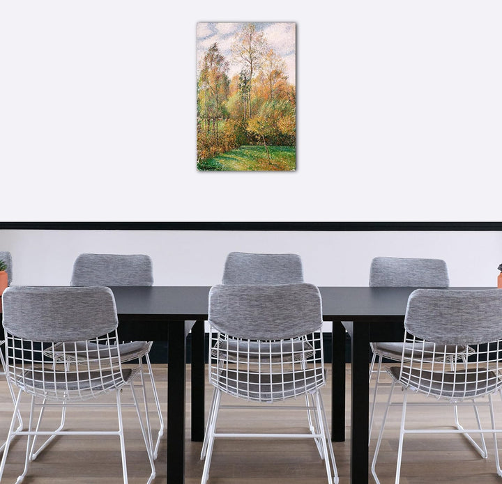 Printed Paintings Leinwand (60x80cm): Camille Pissarro - Automne, Peupliers, Eragny 60x80 cm, 60x80