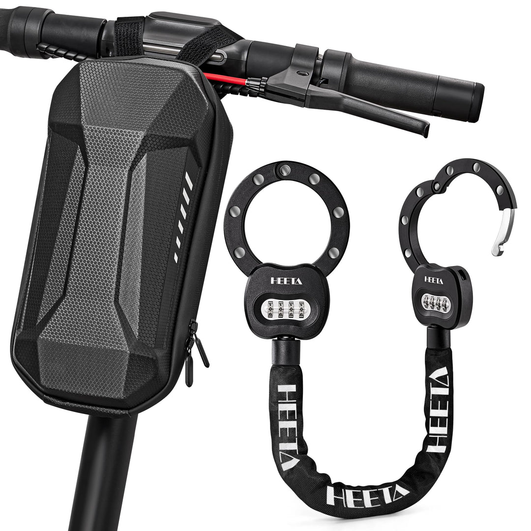 HEETA E Scooter Schloss Zahlenschloss mit Tasche, 8mm Fahrradschloss Hohe Sicherheit, e Roller Schlo
