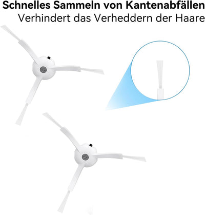 roborock Original Zubehör,Silikon Seitenbürsten für Staubsauger der Serien Q Revo,Q7 Max/Q8 Max/S7 M