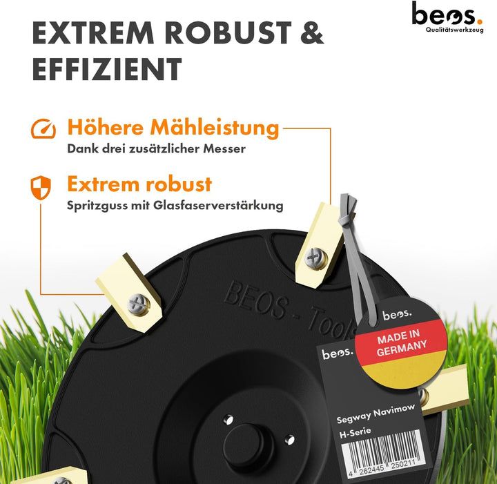 [Made in Germany] 6er Messerscheibe kompatibel mit Segway Navimow H-Serie H500E, H800E, H1500E, H300