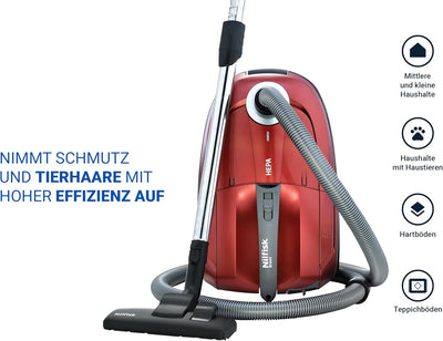 Nilfisk Bravo SR10P07A Staubsauger mit Energiezylinder – für alle Fussböden – XL-Staubsaugerbeutel &