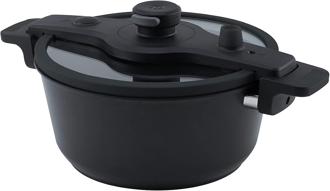 Remoska Tria T41/42-3l, 610W, Multifunktionspfanne mit Glasdeckel und Soft-Schnellkochtopf Funktion,