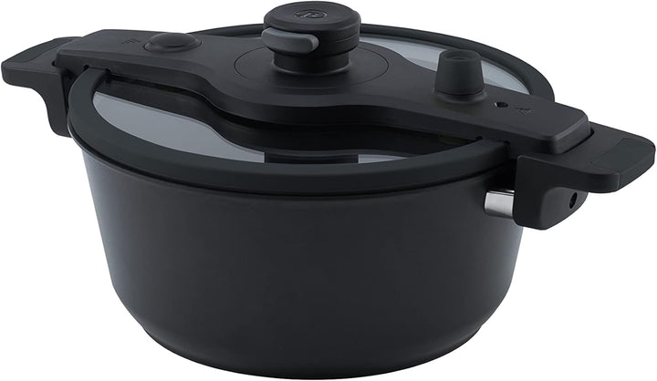Remoska Tria T41/42-3l, 610W, Multifunktionspfanne mit Glasdeckel und Soft-Schnellkochtopf Funktion,