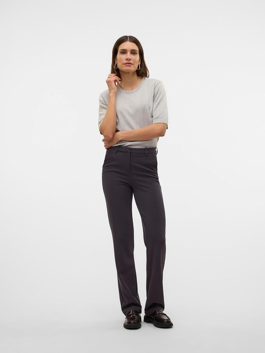 Vero Moda Female Hose VMZAMIRA Mittlere Taille Hose XS / 32L Obsidian, XS / 32L Obsidian