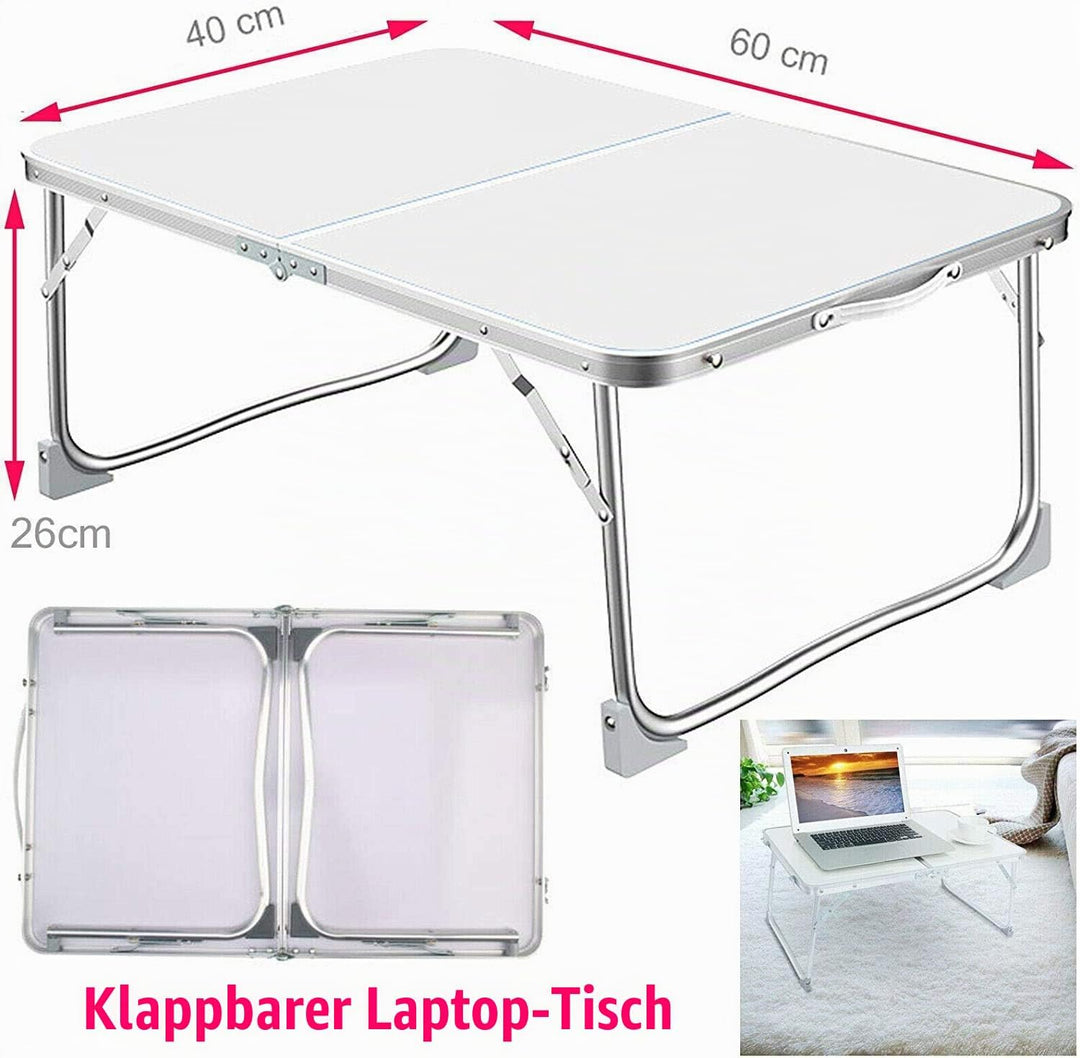 Royalswill Campingtisch klappbar aus Aluminium, Mini Klapptisch Beistelltisch Falttisch Leicht Klapp