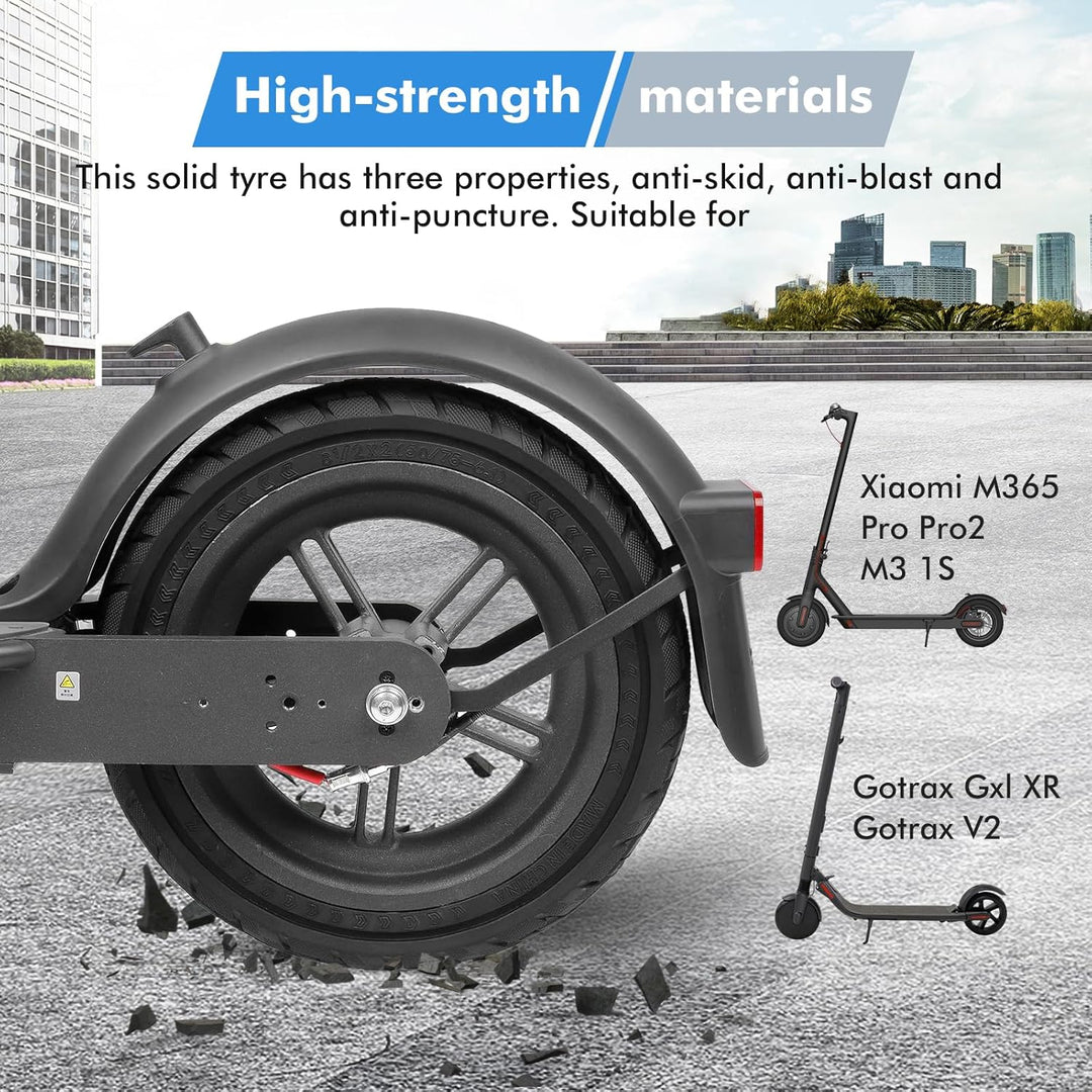 HPGAAVD 8,5 Zoll E Scooter Solid Reifen, 8 1/2 x 2 Vollgummireifen e scooter für Xiaomi M365 Pro2/Pr