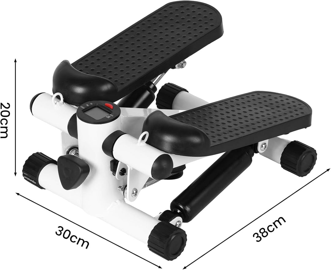 Mini-Stepper, Übungsstepper mit Widerstandsbändern, LCD-Display, luftbetriebener Treppenstepper, Ger