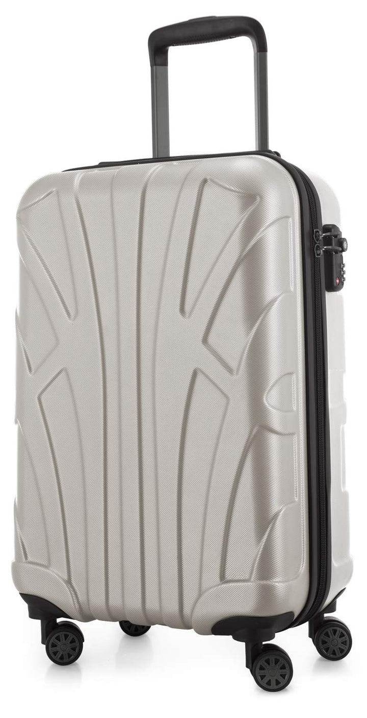 suitline - Handgepäck Hartschalen-Koffer Koffer Trolley Rollkoffer Reisekoffer, TSA, 55 cm, ca. 34 L