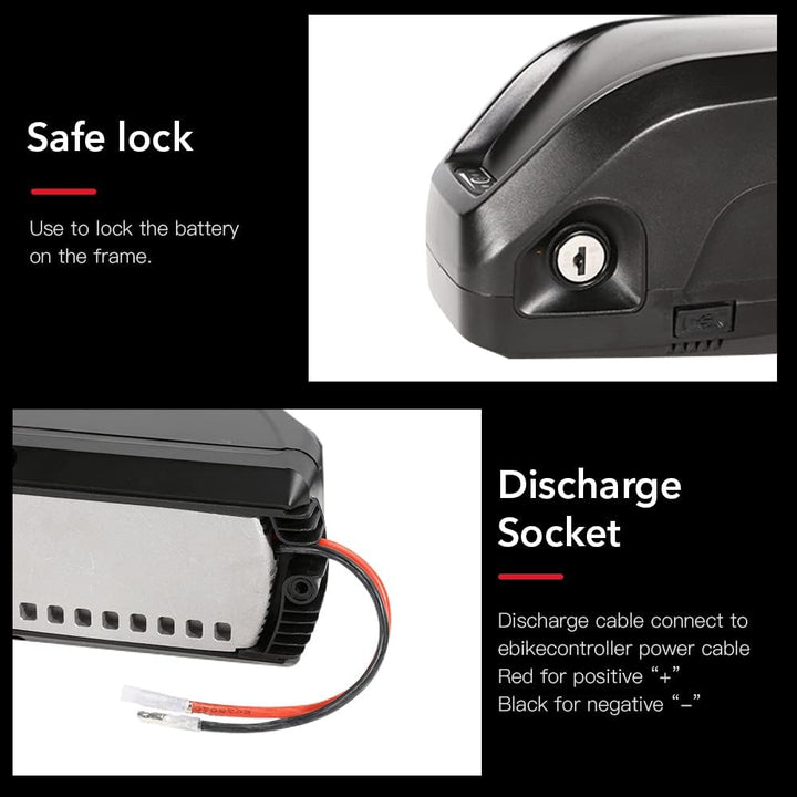 SEASON 36V 48V 52V Ebike Akku Hailong 13-20Ah Ebike Batterie passt für Elektrofahrrad 1000W / 750W /