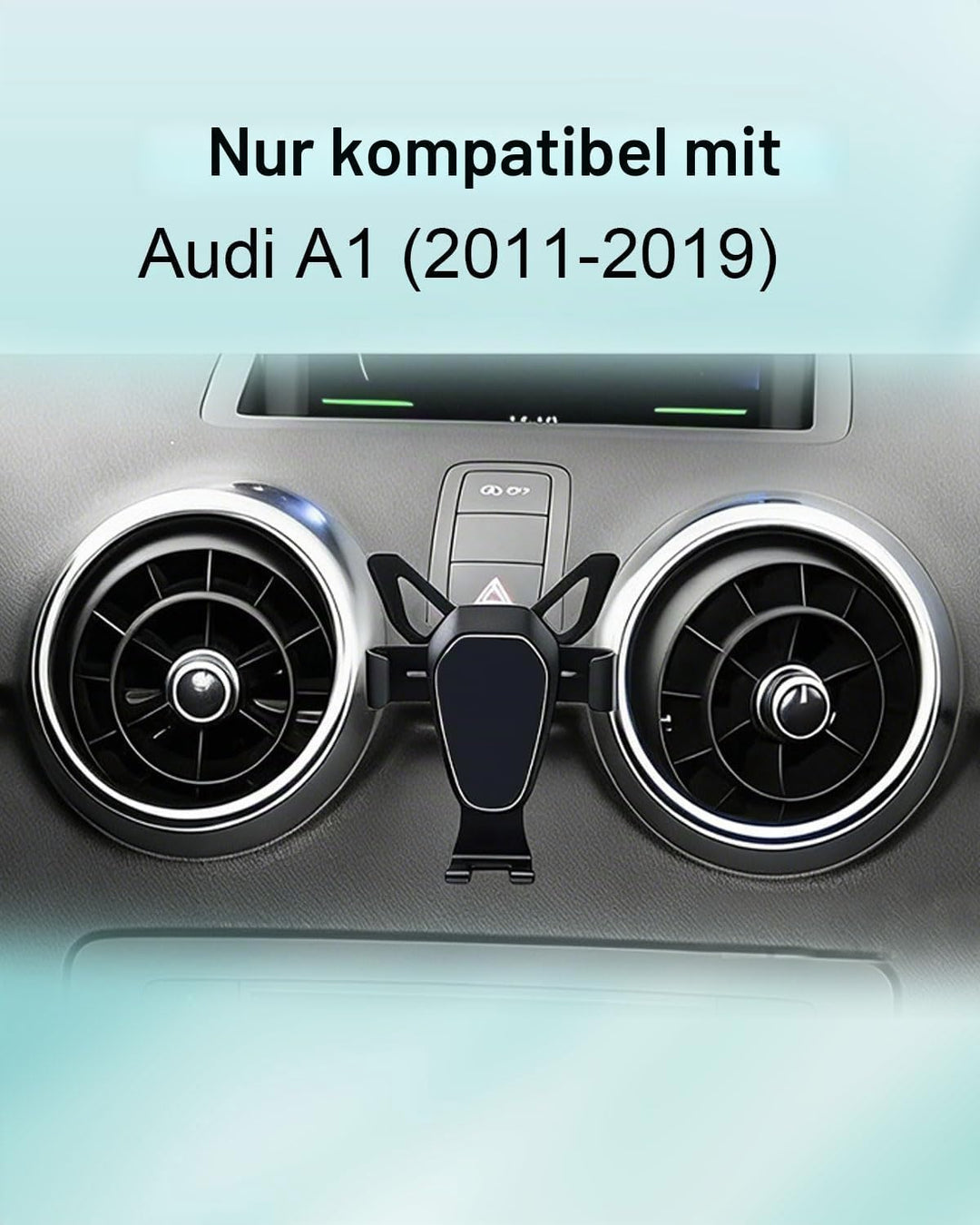 Schwerkraft -Handyhalterung Aluminium für Audi A1 2011–2019