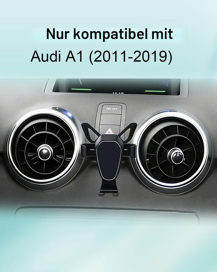 Schwerkraft -Handyhalterung Aluminium für Audi A1 2011–2019